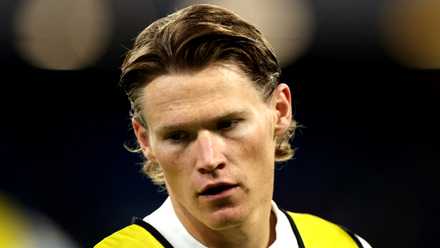 Napoli's Scott McTominay during the warm up before a 2026 game vs Parma
