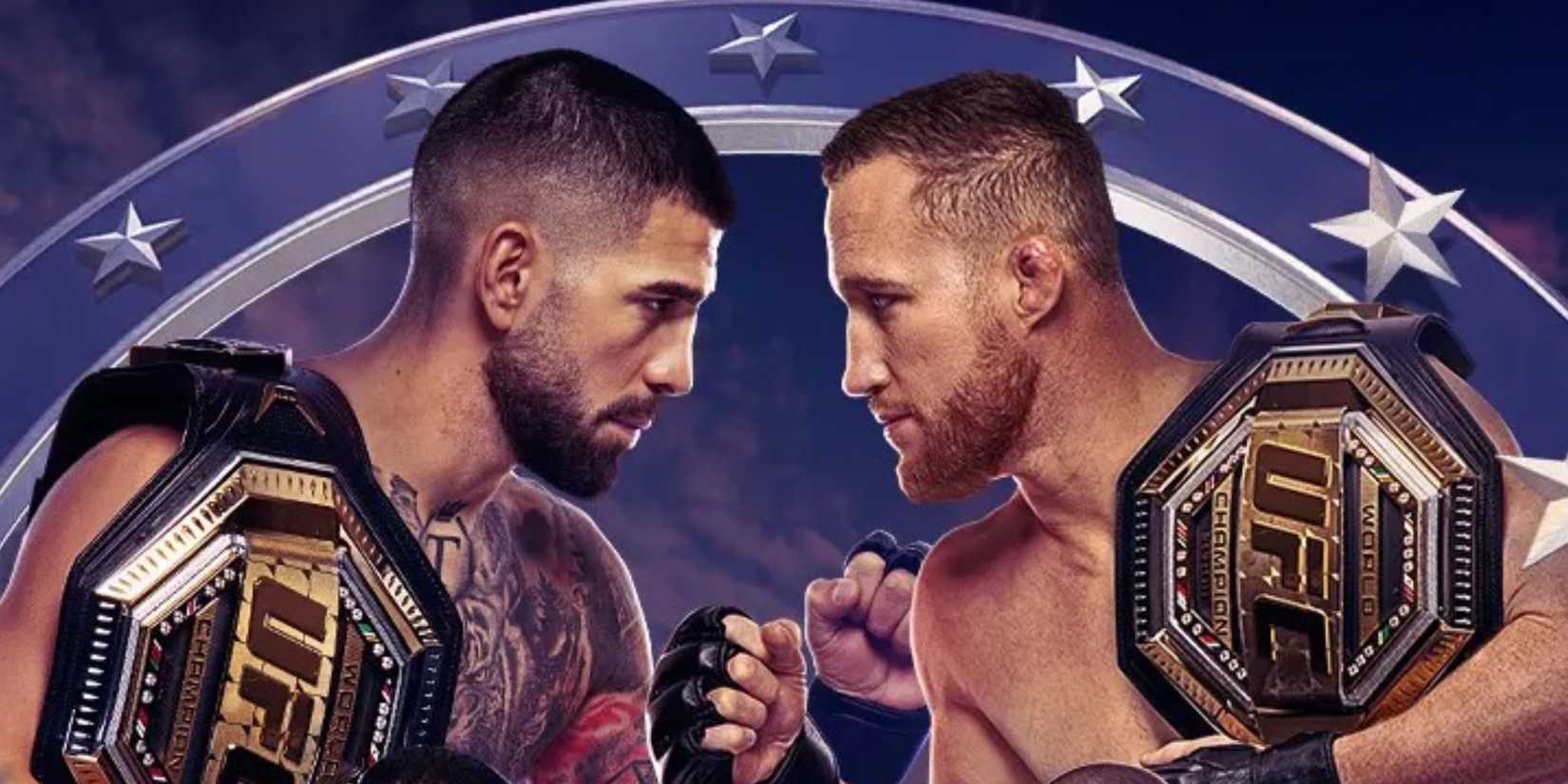 Topuria vs Gaethje UFC Freedom 250