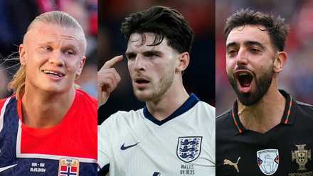 Erling Haaland Norway Declan Rice England Bruno Fernandes Portugal