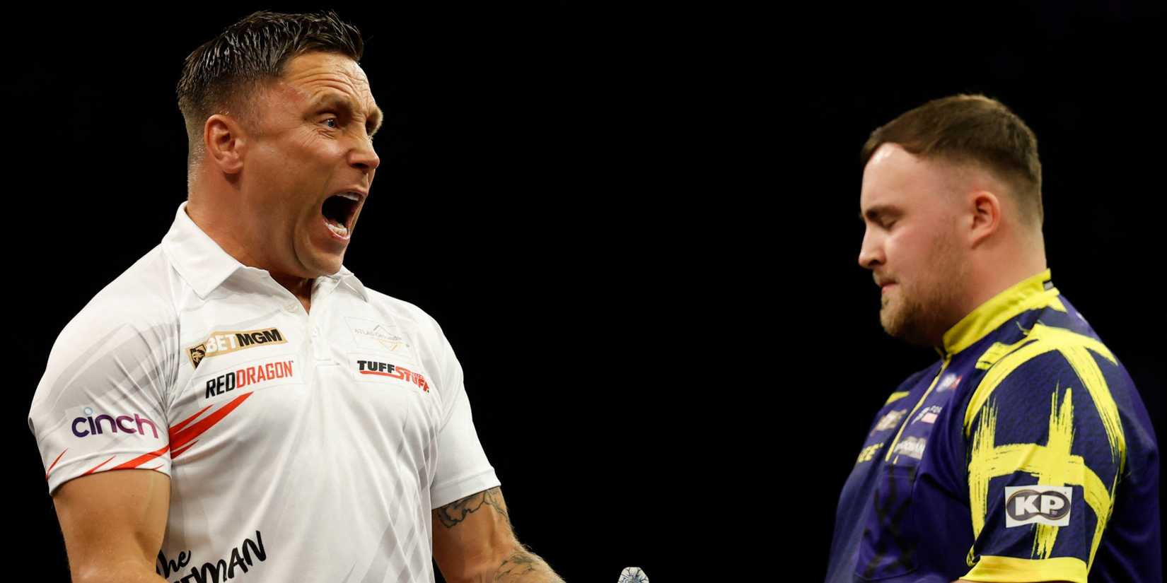 Gerwyn Price and Luke Littler