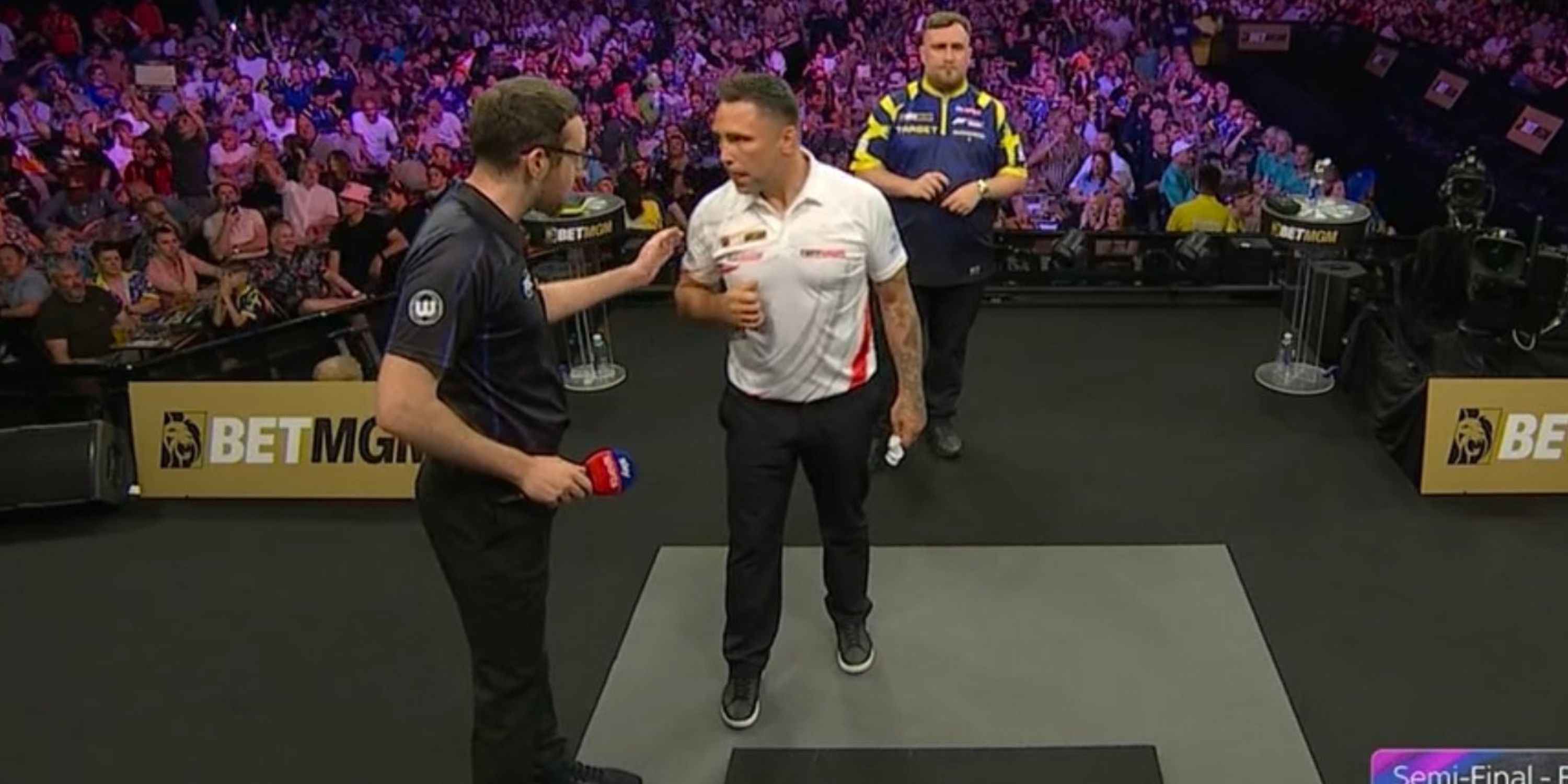 Gerwyn Price told off by match referee