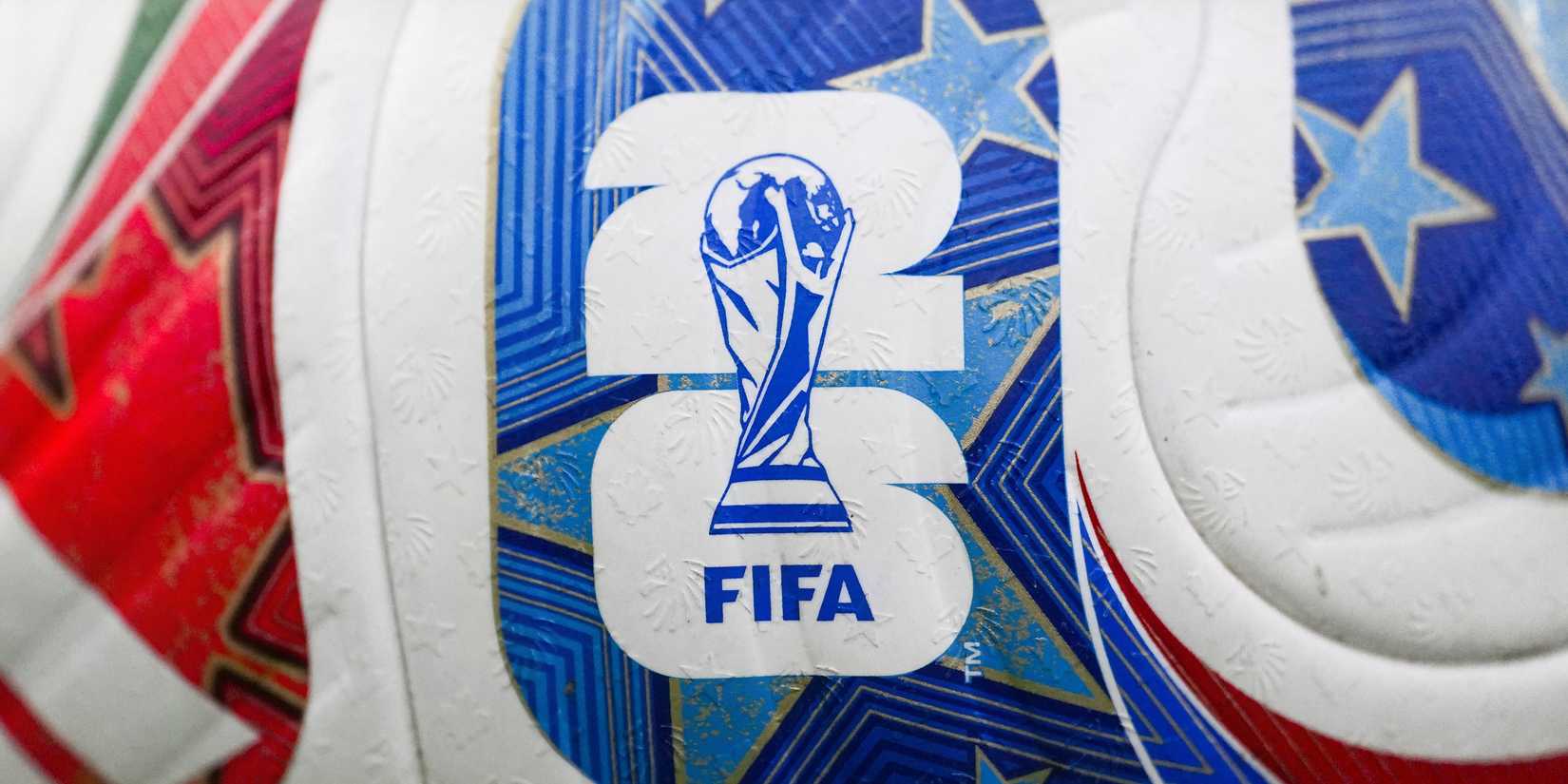 A close-up of the Trionda World Cup ball