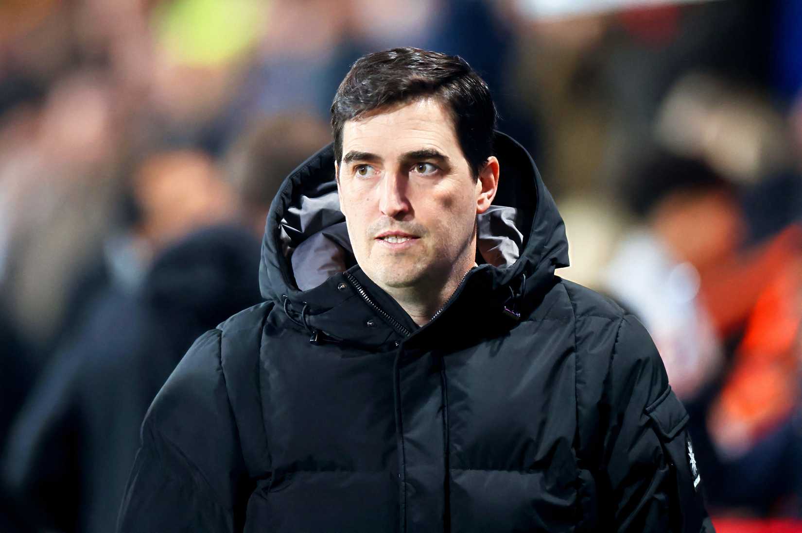 Andoni Iraola looks on during a Bournemouth match