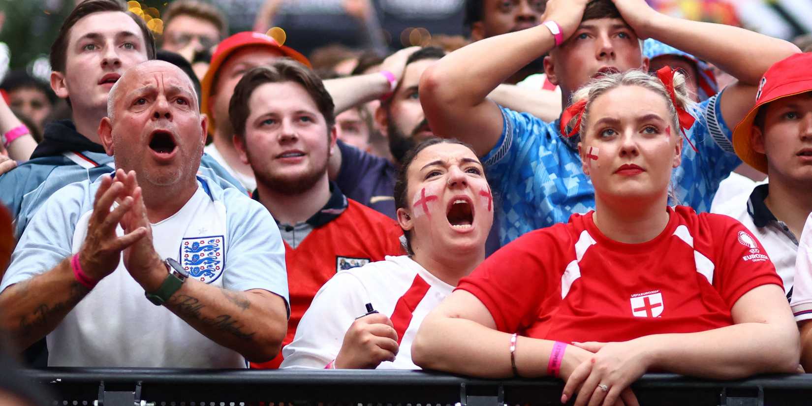 England supporters at Euro 2024