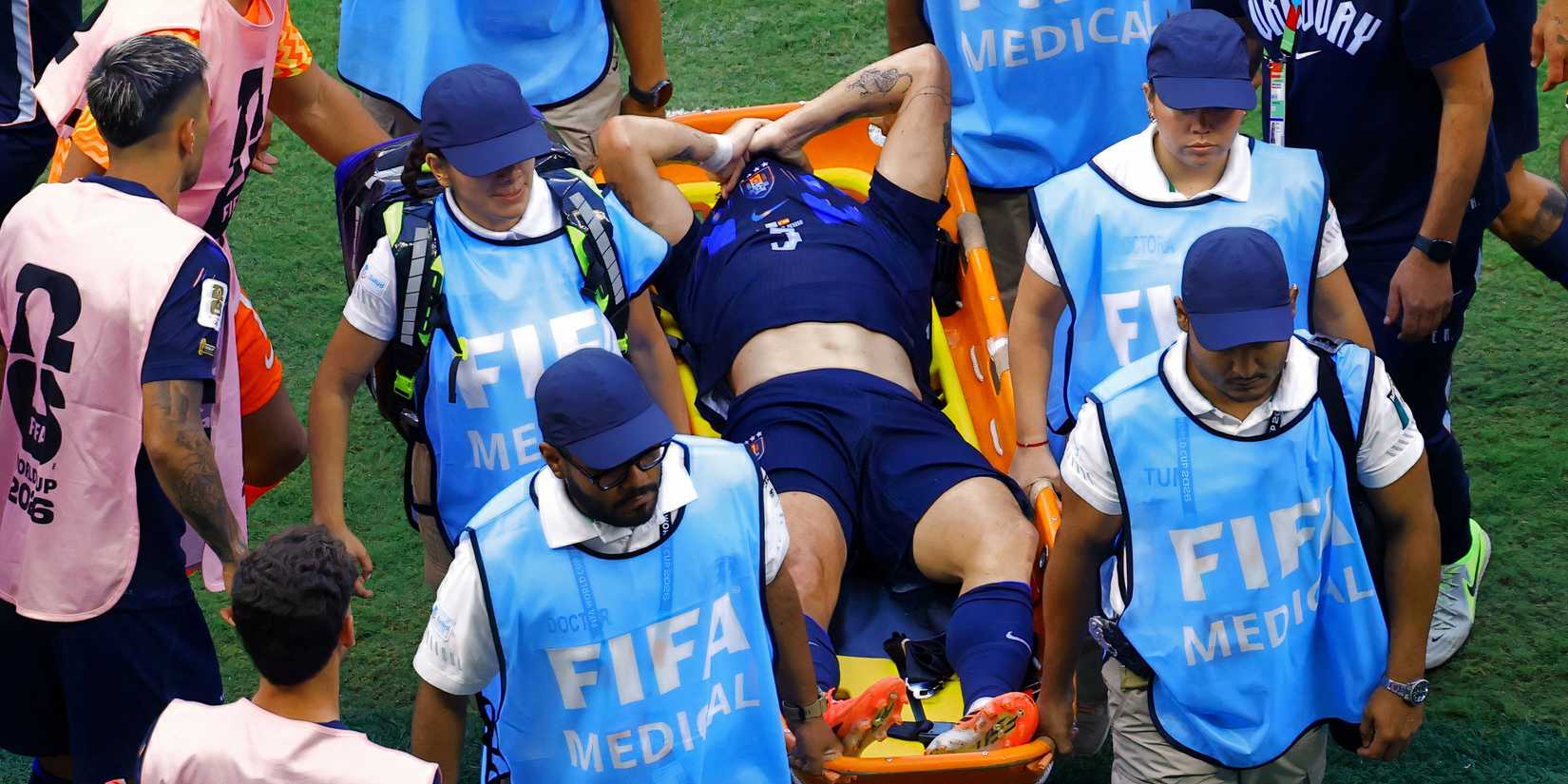 Manuel Ugarte gets injured at 2026 World Cup