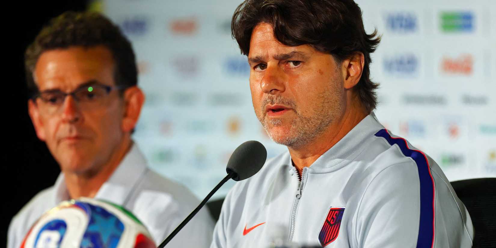 Mauricio Pochettino at a USA press conference