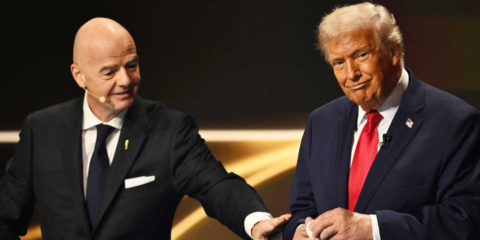 Gianni Infantino and Donald Trump