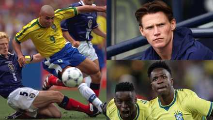 Colin Hendry Scotland Ronaldo Brazil, Scott McTominay, Vinicius Jr