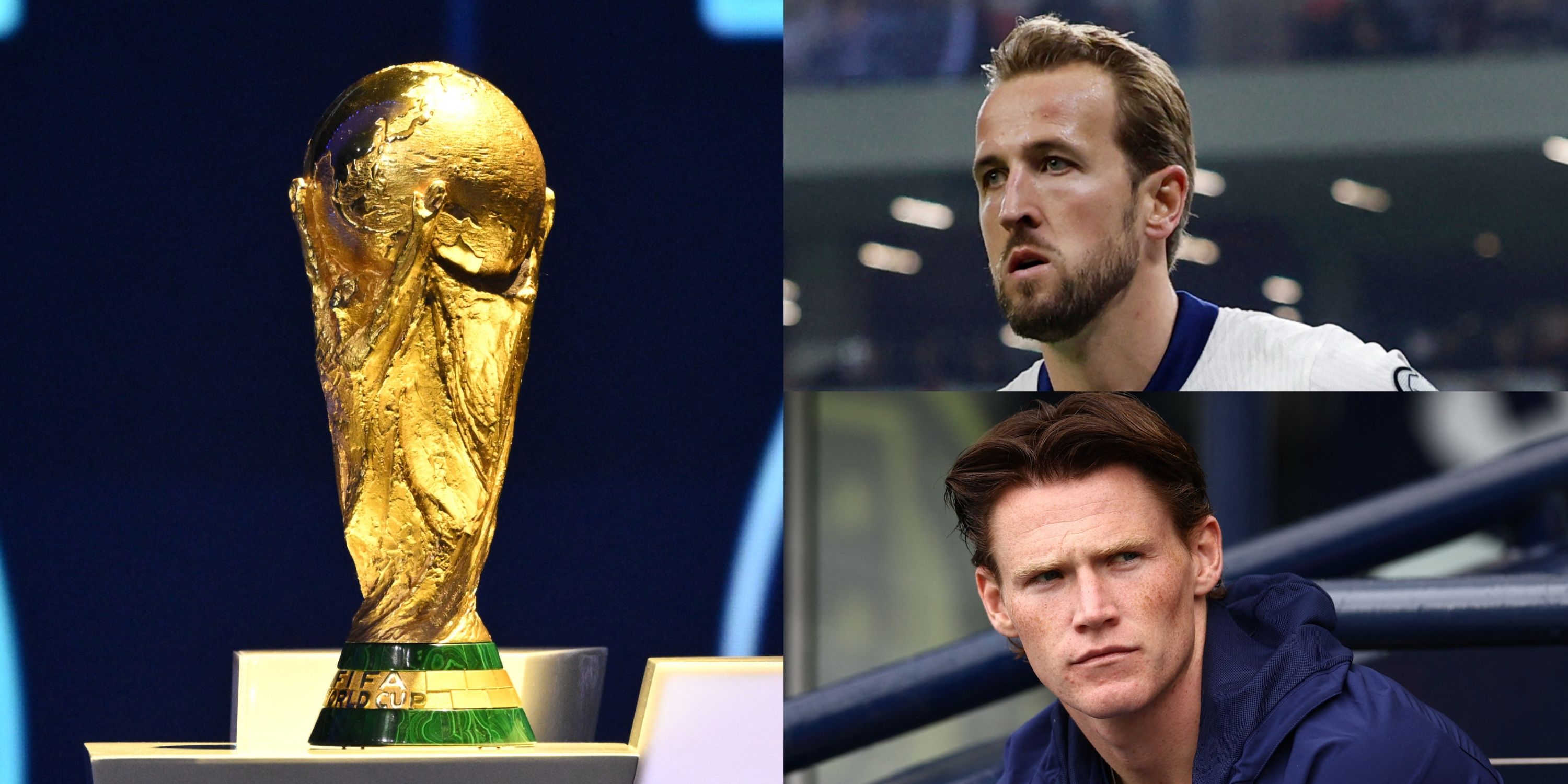 World Cup trophy Harry Kane England Scott McTominay Scotland