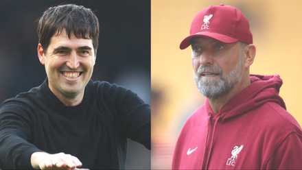 Andoni Iraola and Jurgen Klopp | Liverpool