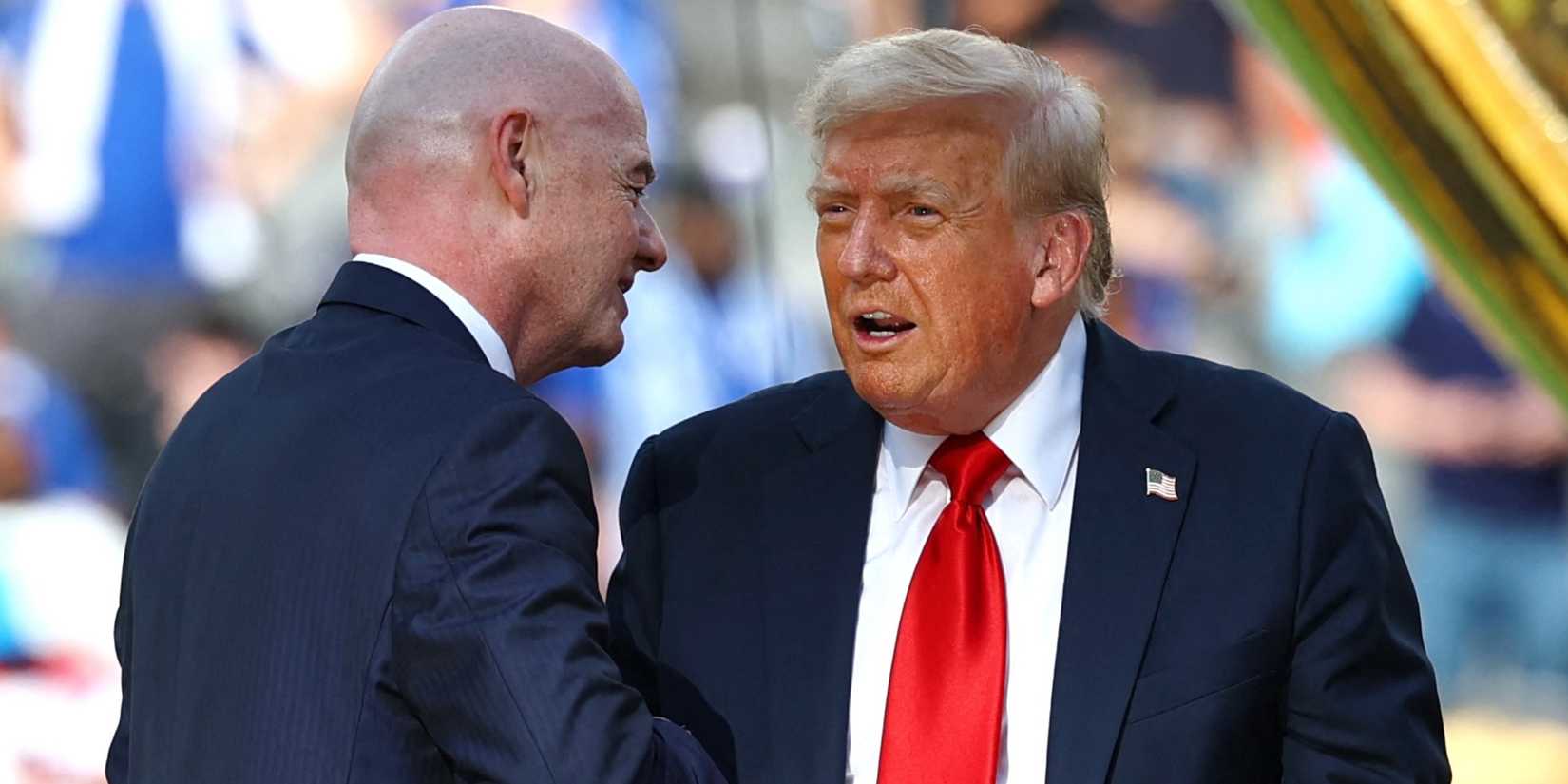 Gianni Infantino and Donald Trump