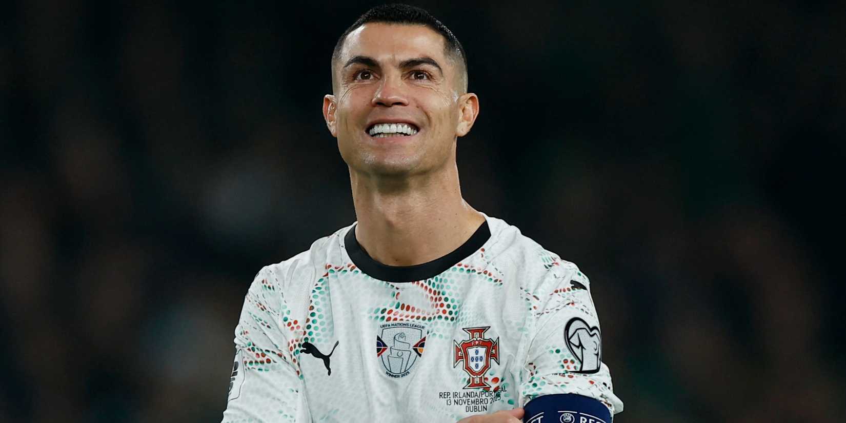 Cristiano Ronaldo in action for Portugal