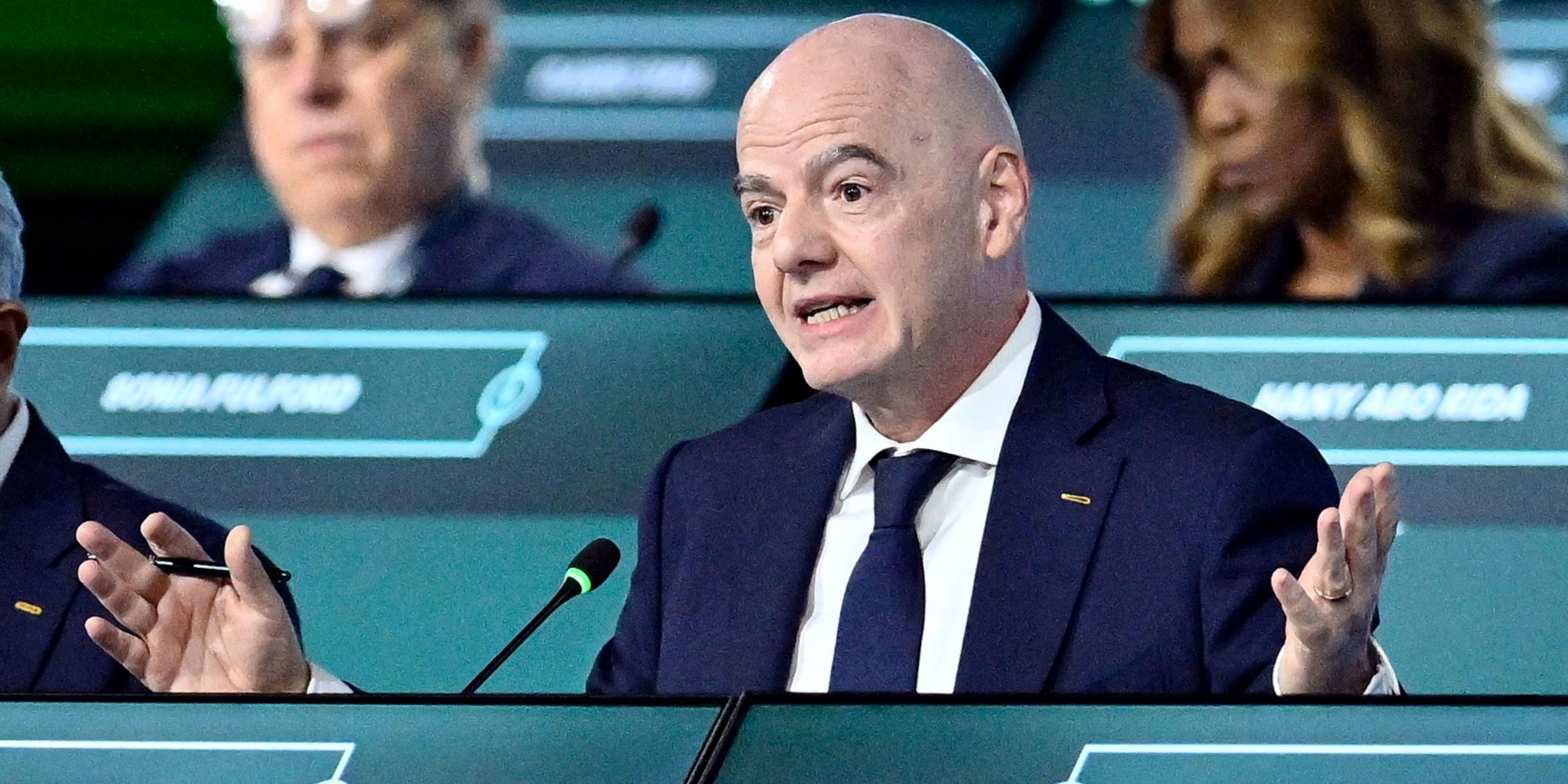 President Gianni Infantino during the 76th FIFA Congress