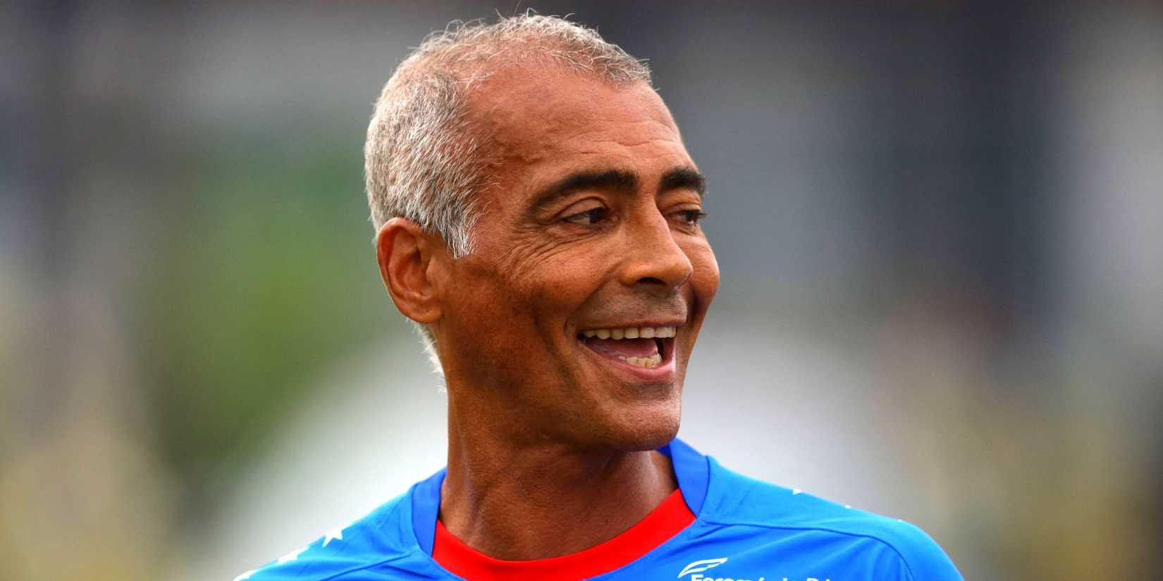 Romario, the former soccer player and senator, during training with America FC 