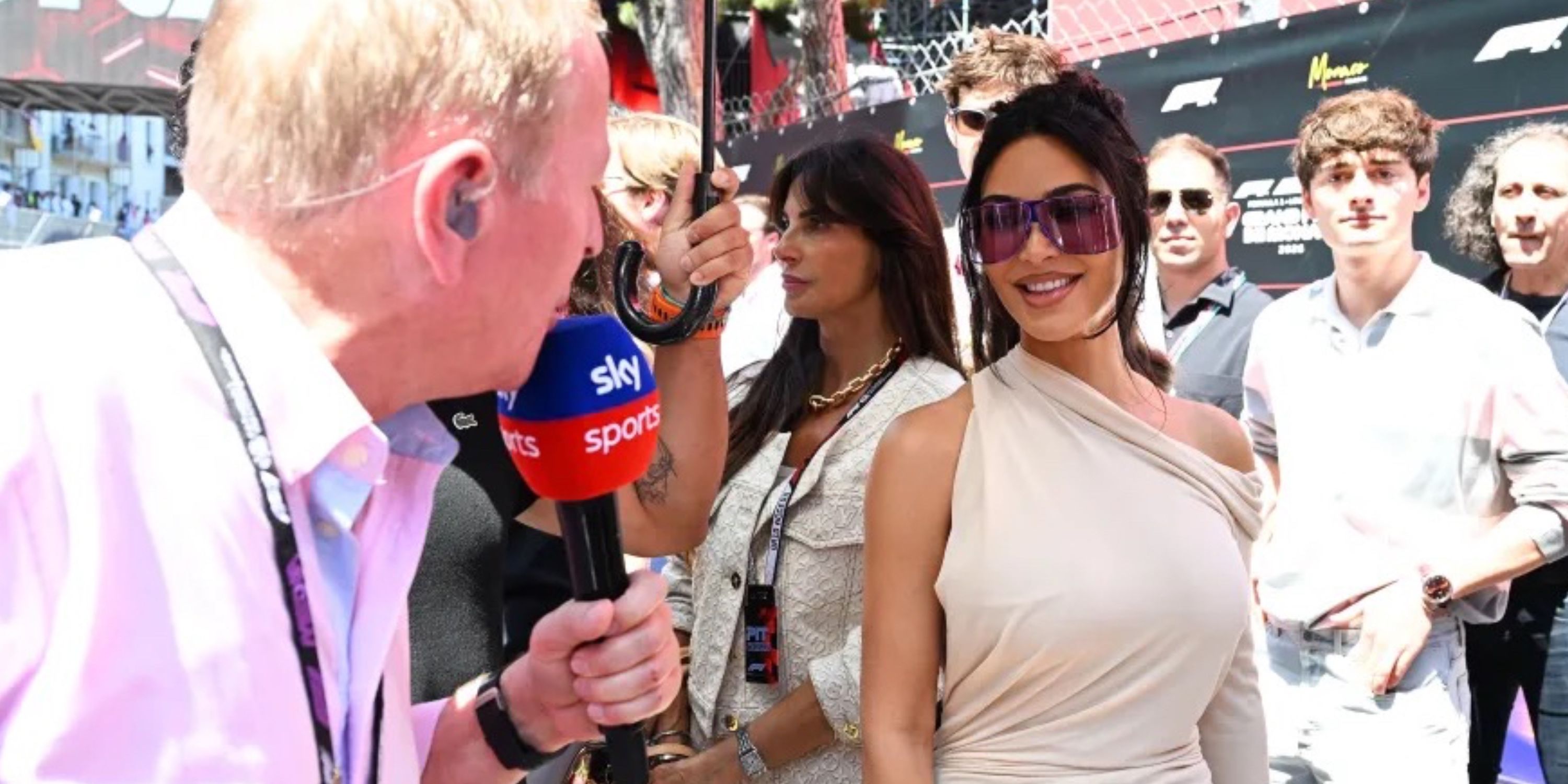Kim Kardashian and Martin Brundle