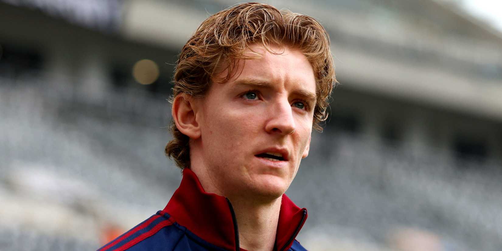 England star Anthony Gordon looks on
