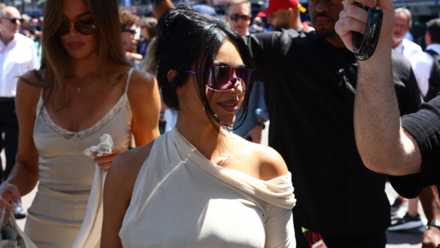 Kim Kardashian after Monaco Grand Prix