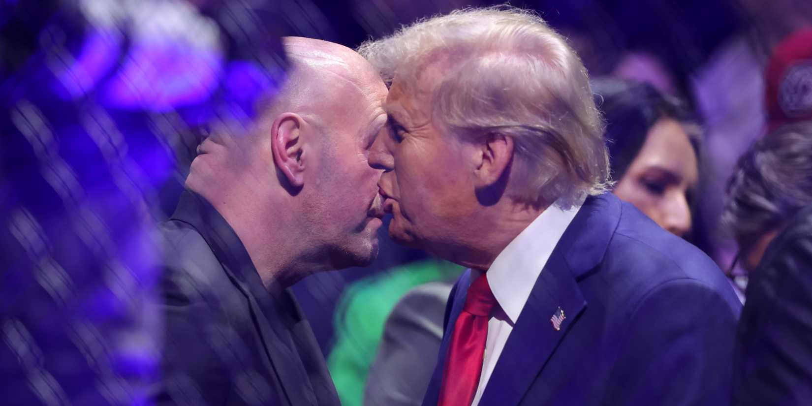 Dana White and Donald Trump