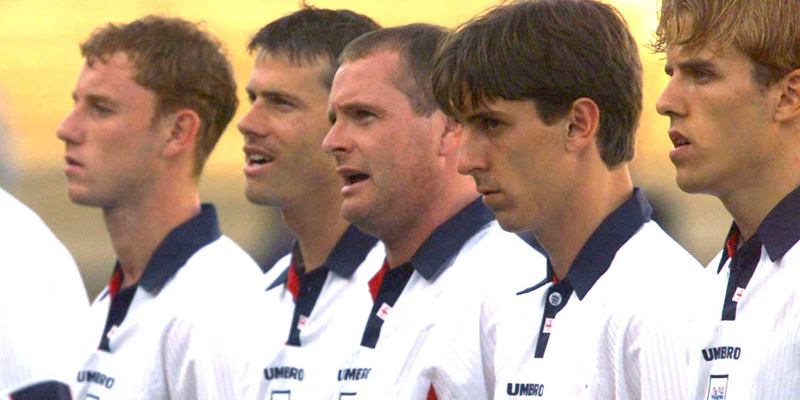 Gary Neville not singing national anthem
