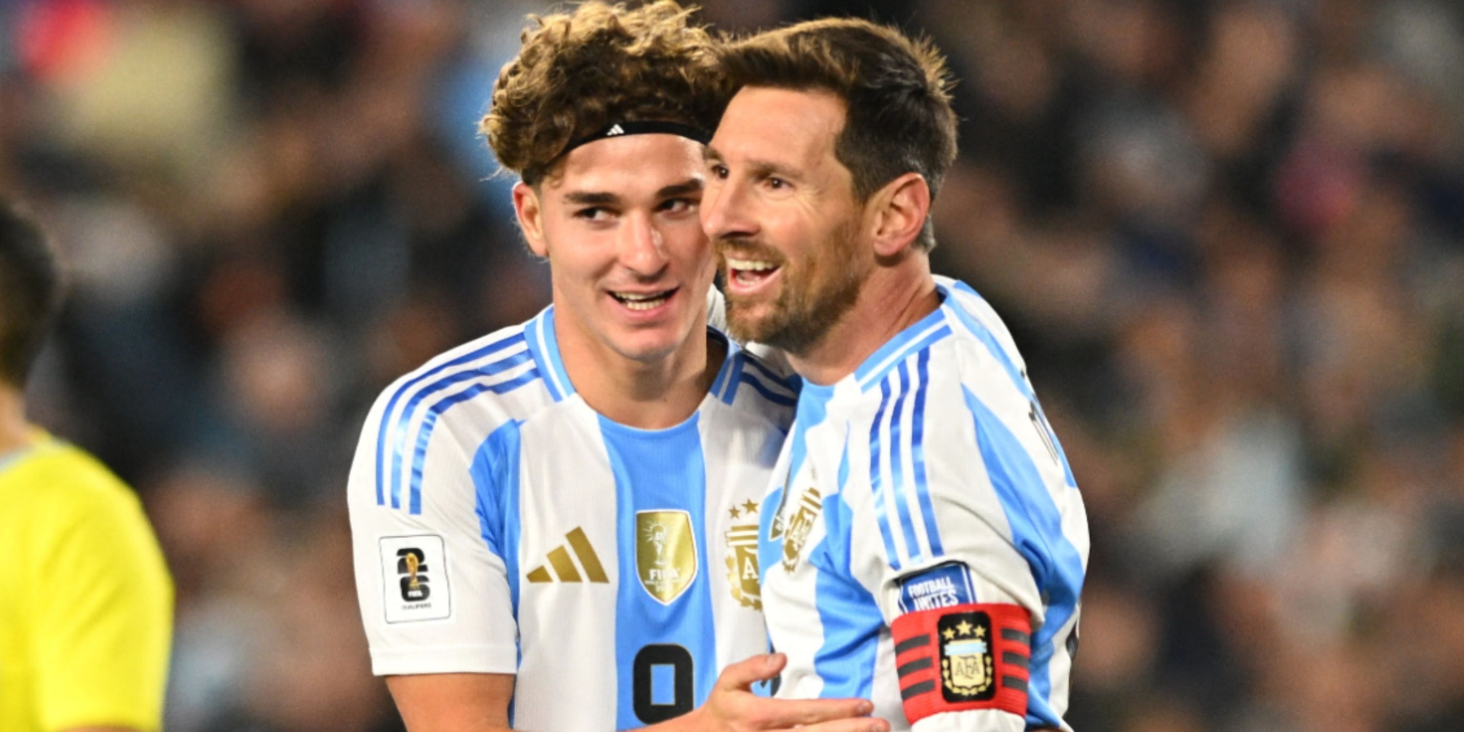 Lionel Messi and Julian Alvarez in action for Argentina