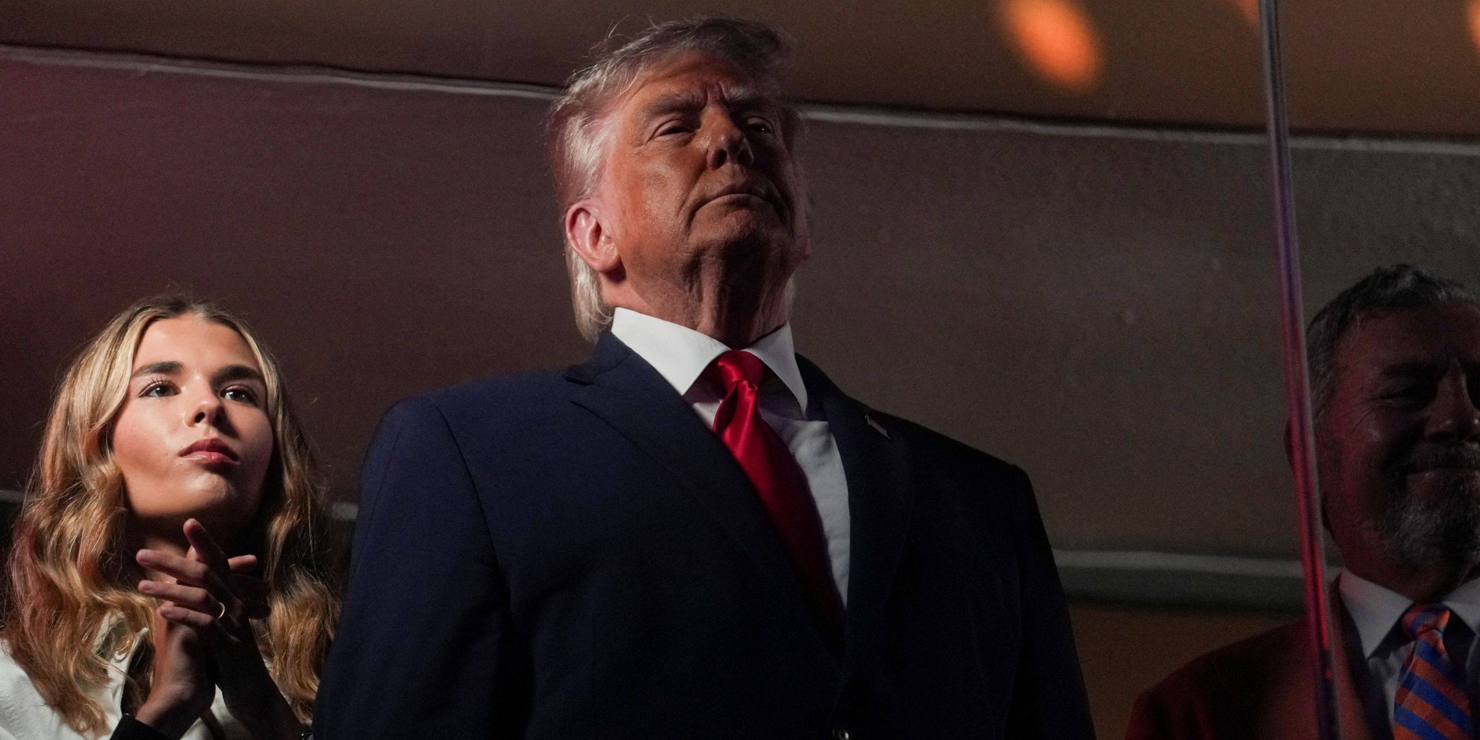 Donald Trump at the NBA Finals