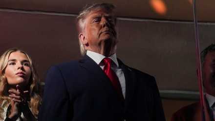 Donald Trump at the NBA Finals