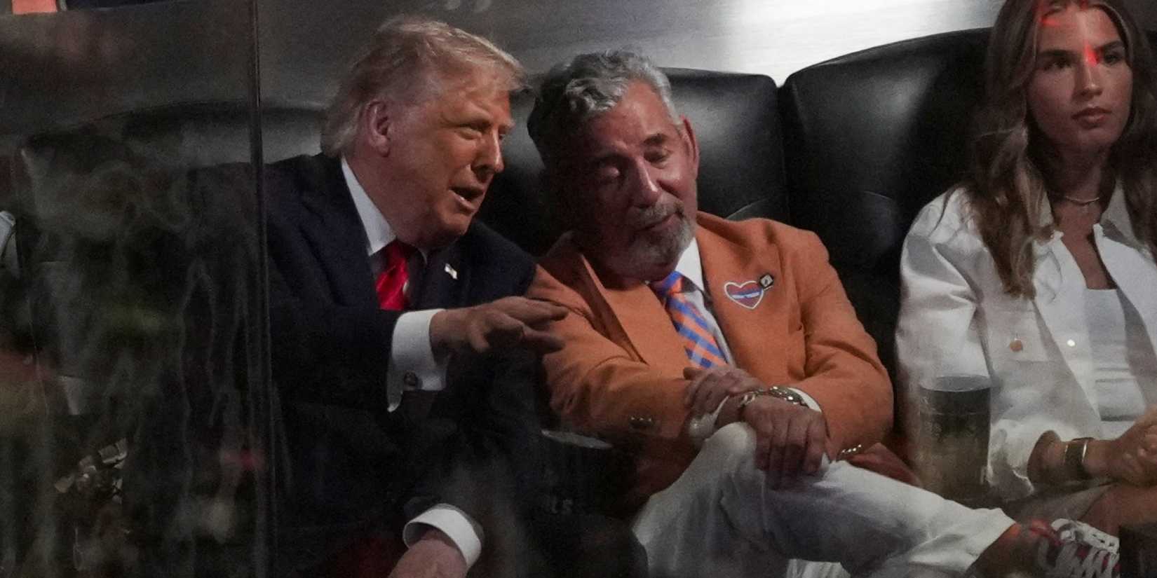Donald Trump at the NBA Finals