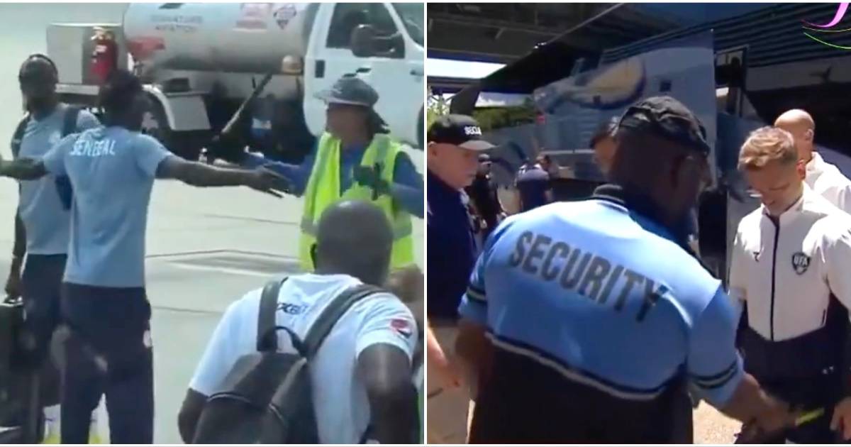 US security slammed for treatment of two World Cup nations as footage goes viral