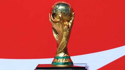 The FIFA World Cup trophy