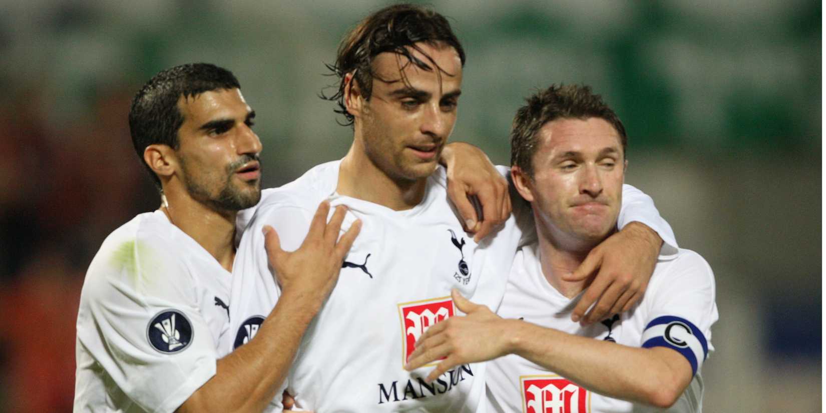 Dimitar Berbatov, Robbie Keane and Paul Stalteri