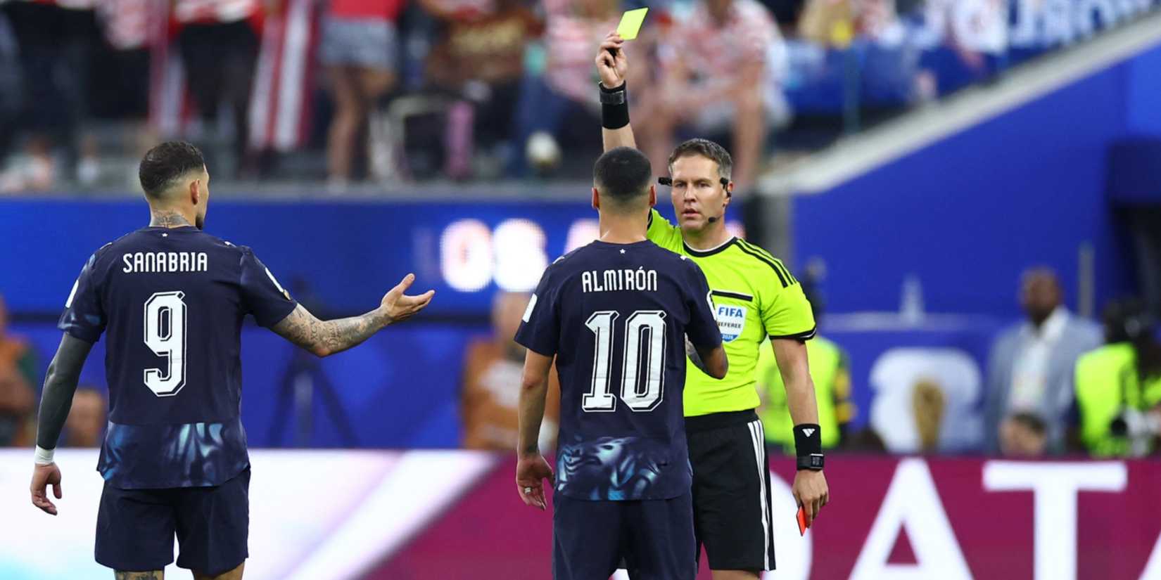 Referee books Miguel Almiron
