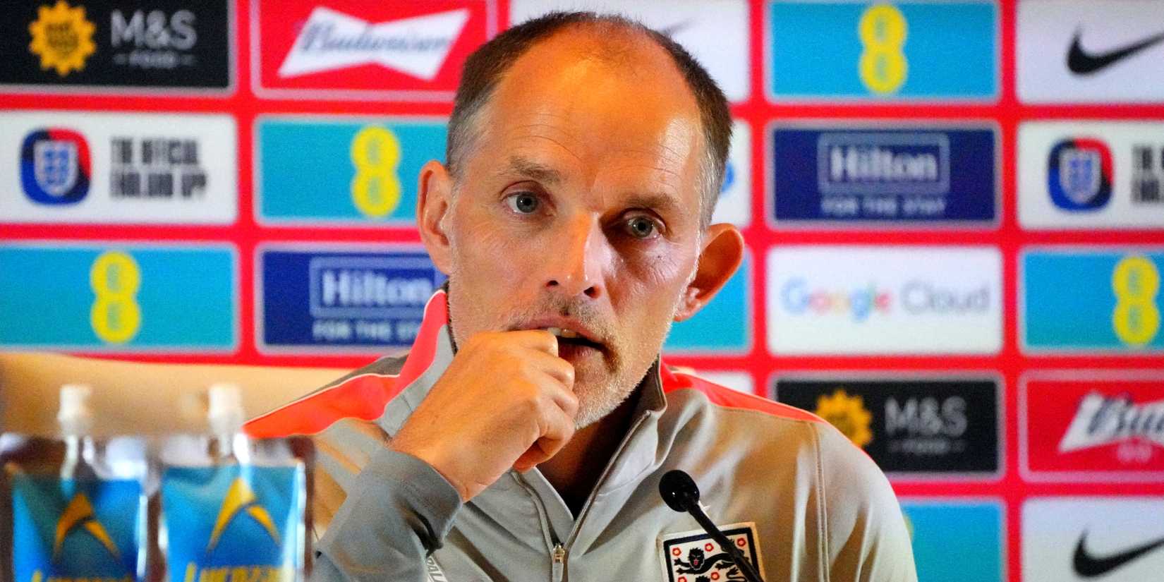 England manager Thomas Tuchel during a press conference in England Press Conference in Gardens North County District Park, Palm Beach Gardens, Florida, U.S. 
