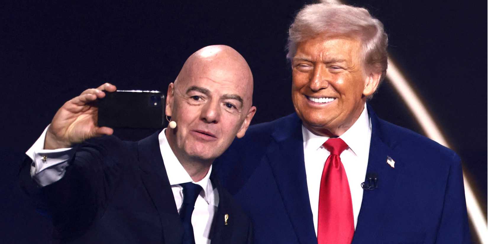 Gianni Infantino and Donald Trump