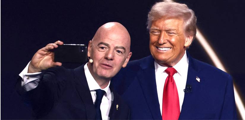 Gianni Infantino and Donald Trump