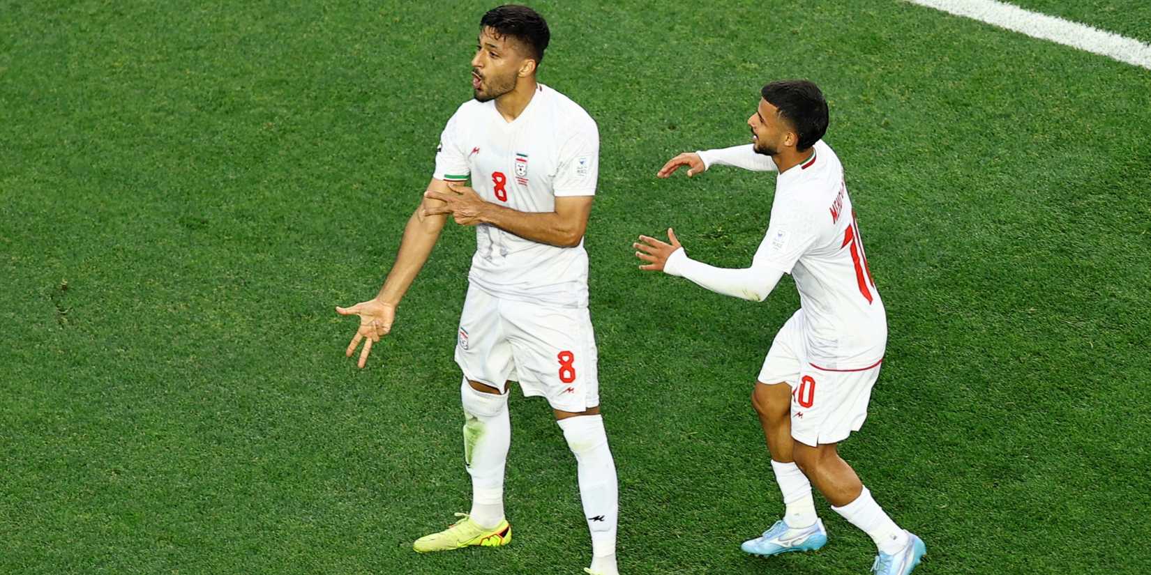 Iran goal celebration
