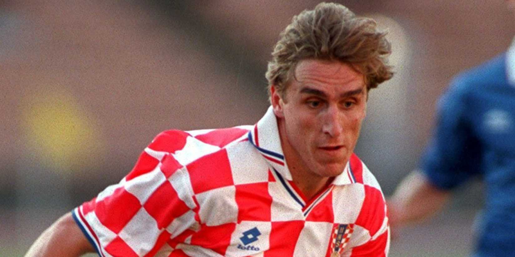 Alen Boksic running for Croatia vs Ukraine