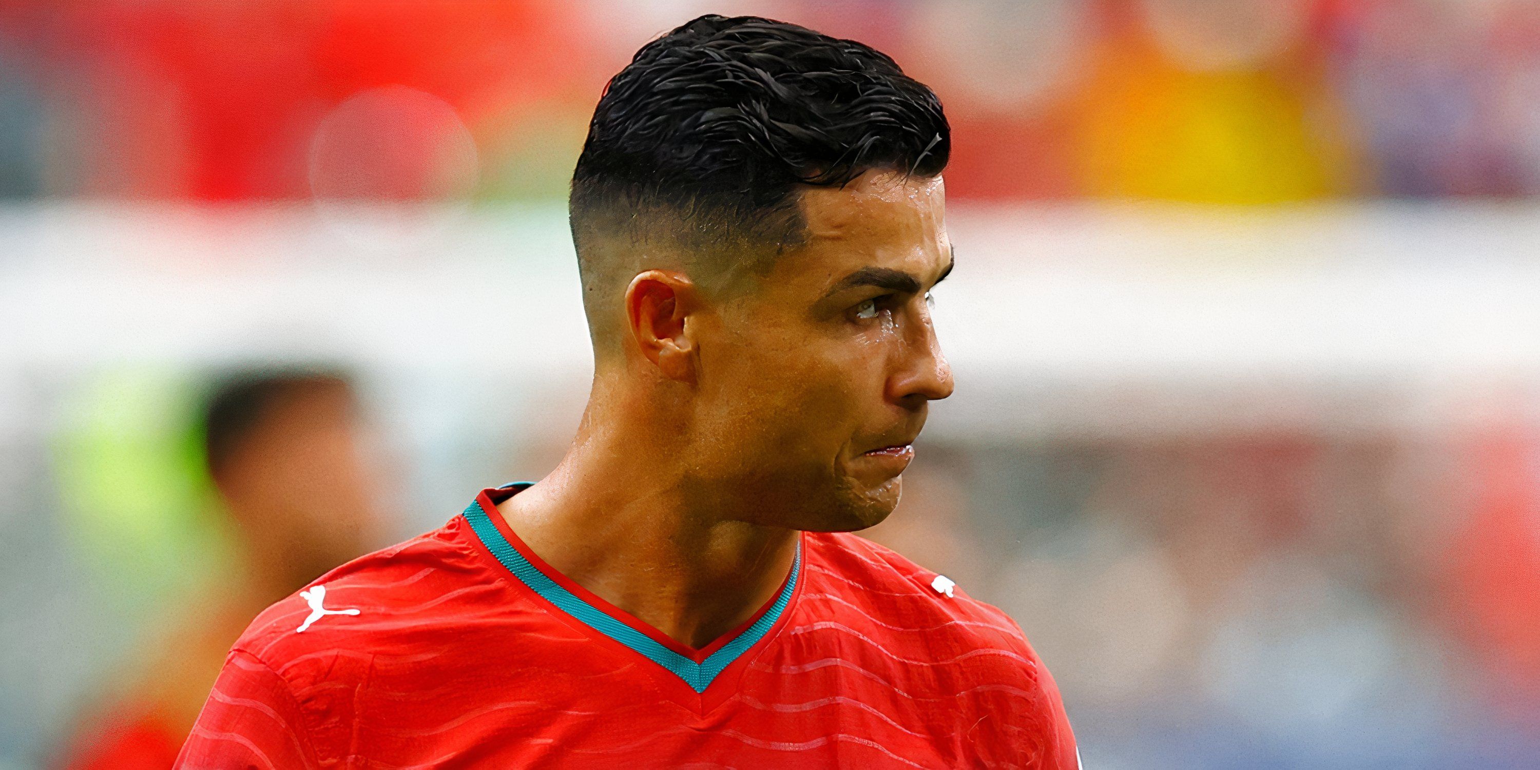 Cristiano Ronaldo in action for Portugal
