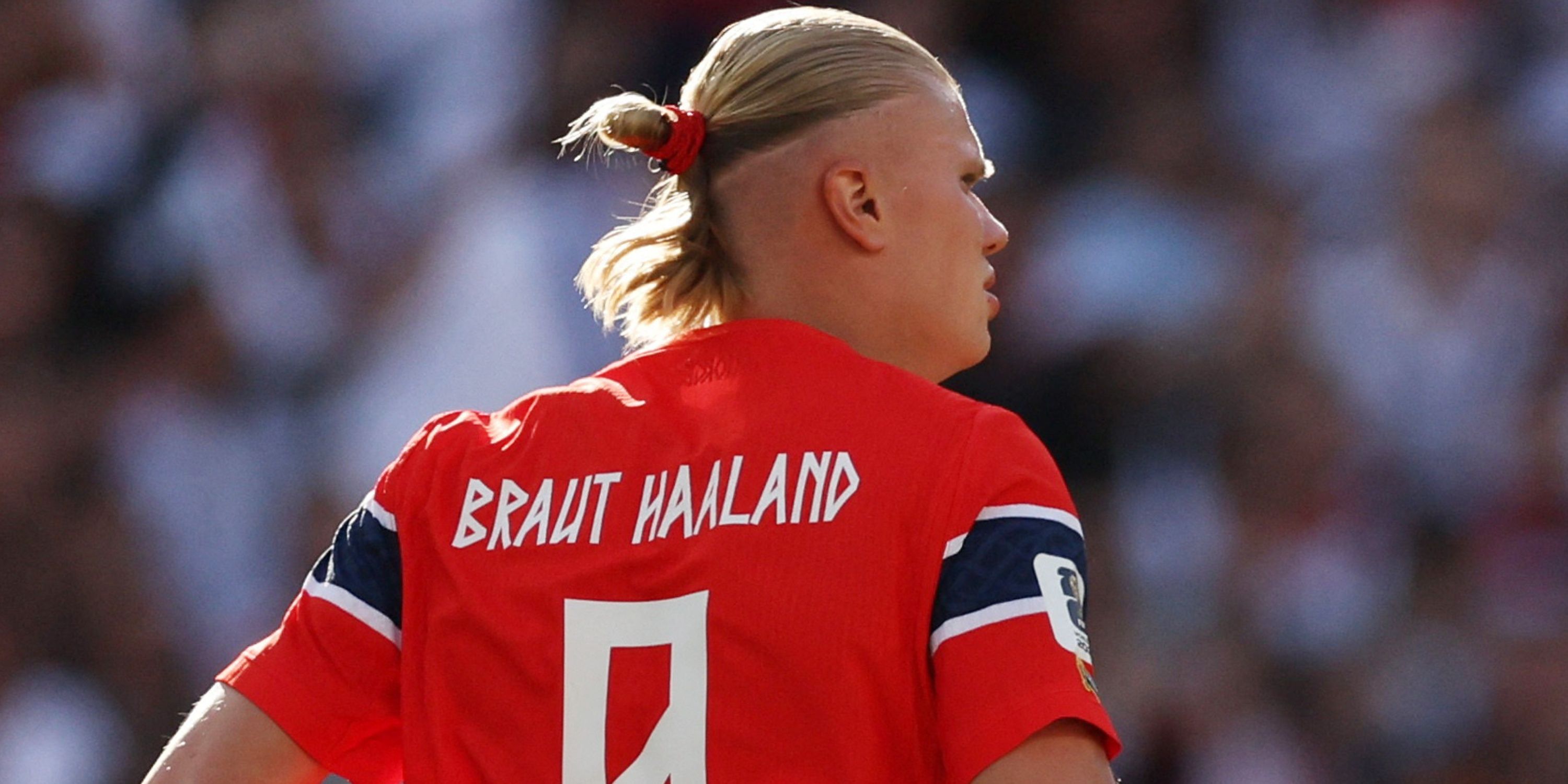 Erling Haaland in action for Norway at the 2026 World Cup
