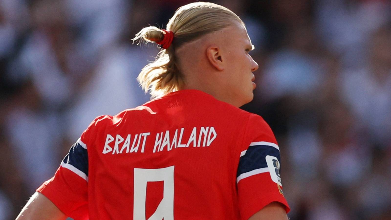 Why Haaland’s Norway shirt says “Braut” on the back