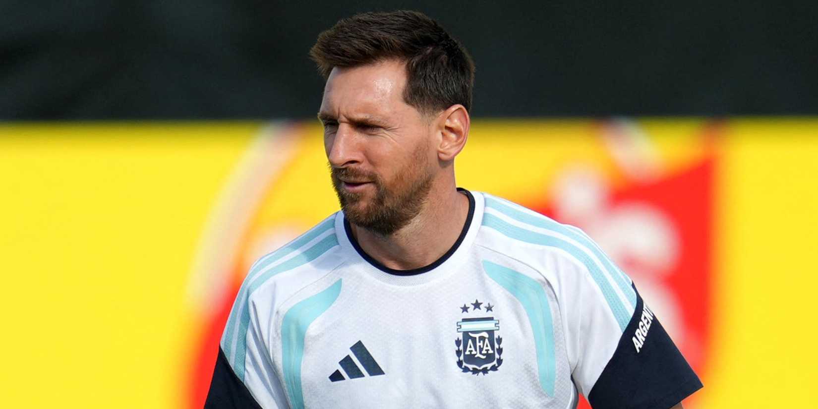 Lionel Messi during Argentina training at the 2026 World Cup