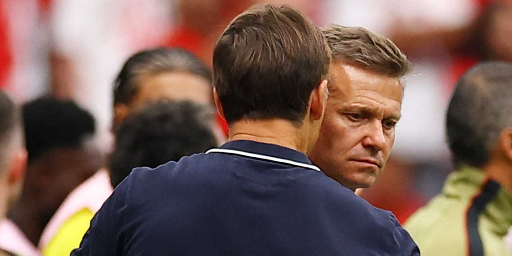 Qatar manager Julen Lopetegui and Canada boss Jesse Marsch