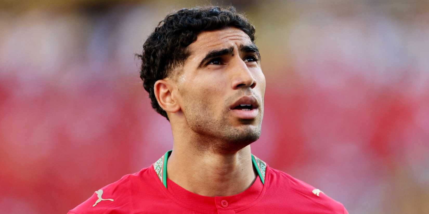 Achraf Hakimi in action for Morocco at the 2026 World Cup