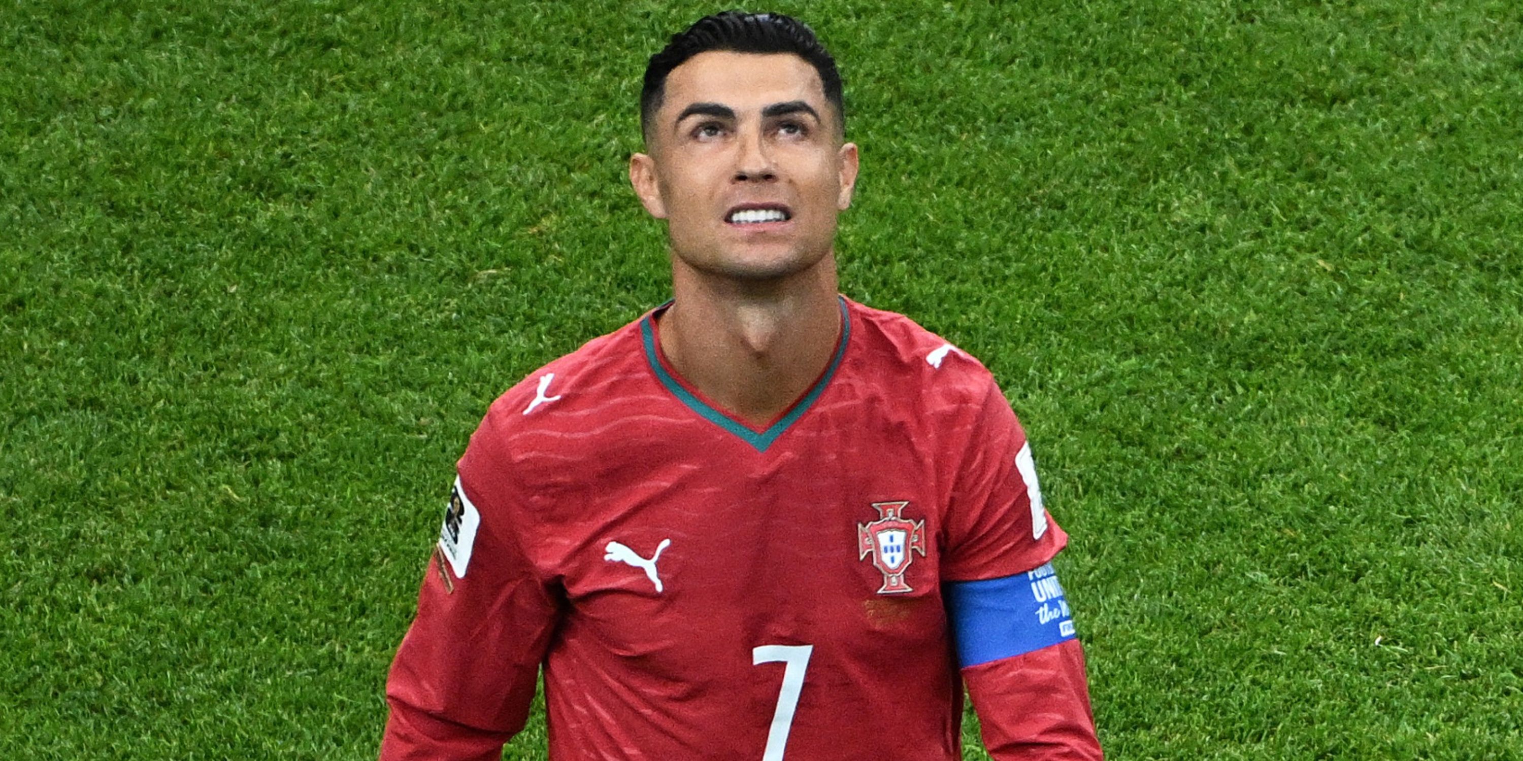 Cristiano Ronaldo during the World Cup game between Portugal and DR Congo