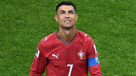 Cristiano Ronaldo during the World Cup game between Portugal and DR Congo
