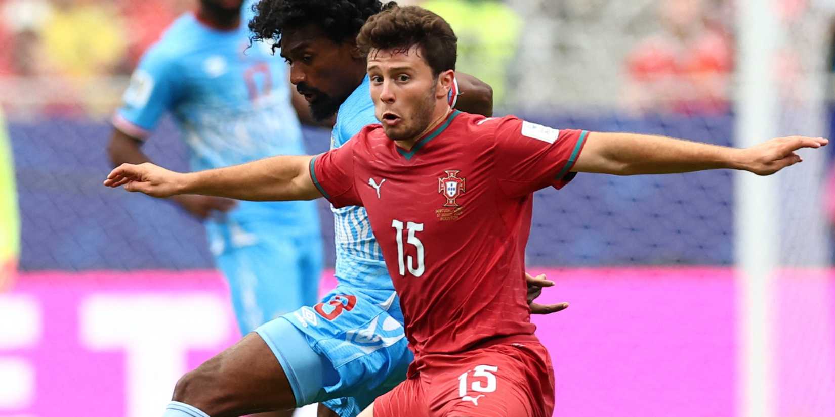Joao Neves in action for Portugal vs DR Congo