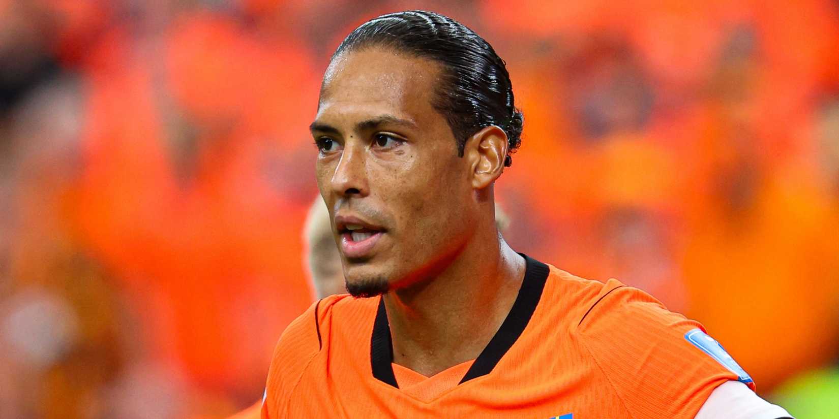 Virgil van Dijk in action for the Netherlands at the World Cup