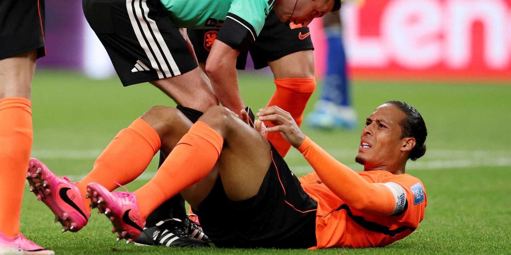 Virgil van Dijk suffers an injury in Netherlands vs Sweden at the 2026 World Cup