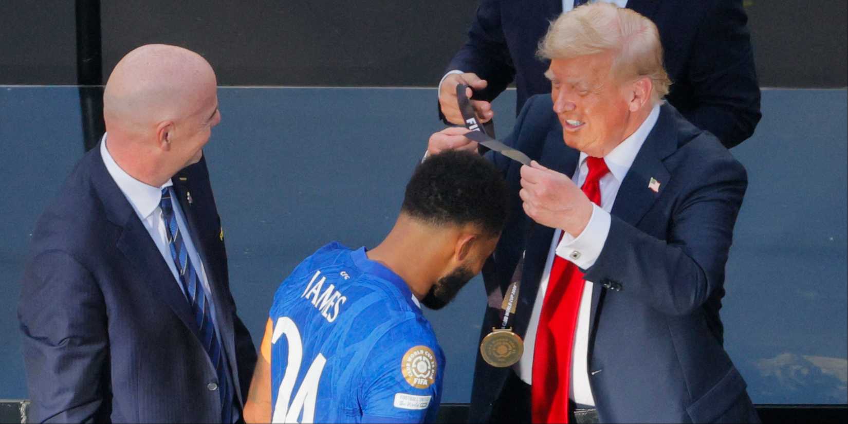 Reece James Receives Medal From Donald Trump