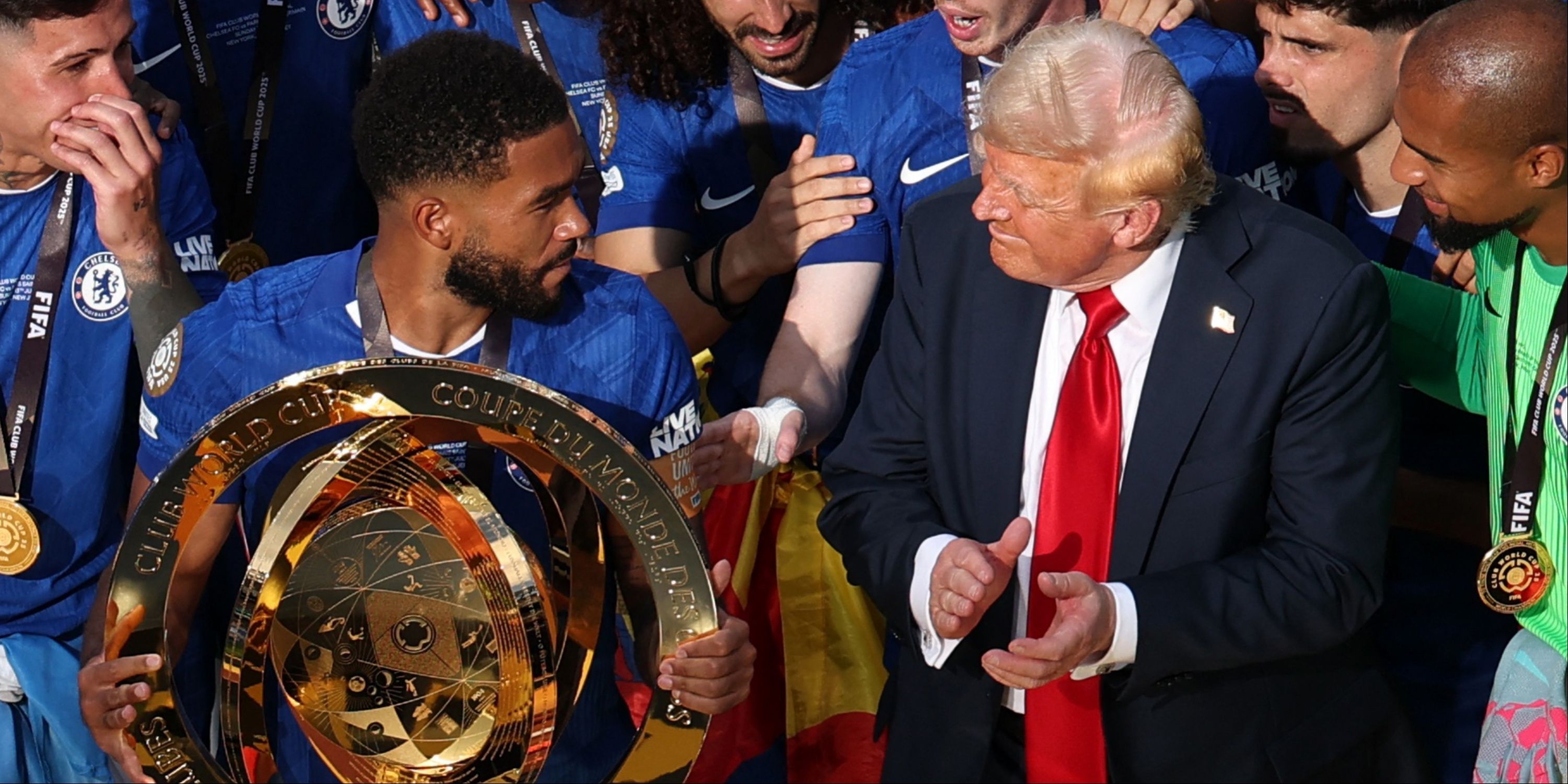 Reece James and Donald Trump