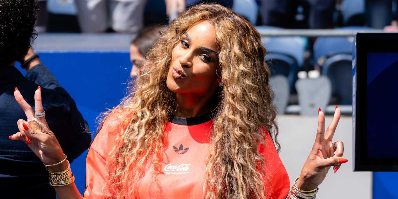 Ciara at the 2026 World Cup before USA vs Australia